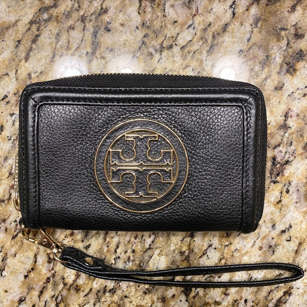 Tory Burch Black Wristlet
